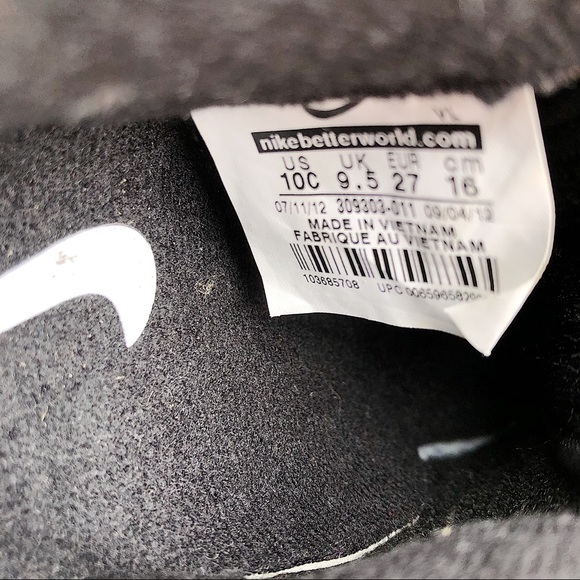 Nike Ribbie Jr. Black Shoes Kids - Picture 8 of 9